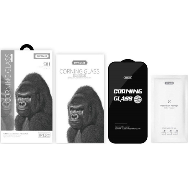 Защитное стекло Corning Supglass для Apple iPhone 15 Pro Max глянцевое 1